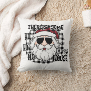 Hos in dit Huis Punny Santa Sublimation Kussen