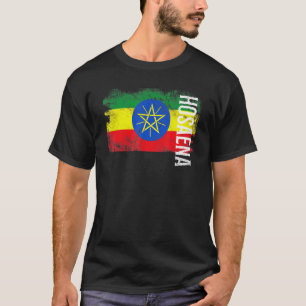Hosaena Ethiopië Vlag Voor Ethiopiërs Mannen Vrouw T-shirt