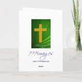 Hosanna avec la carte de voeux Verse Bible (Dos)