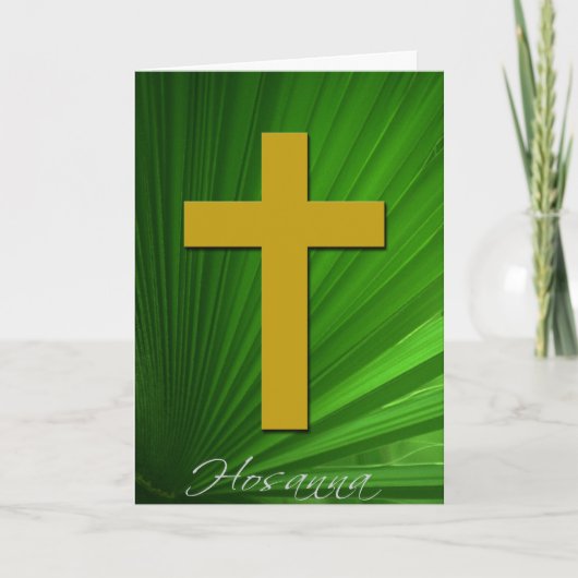 Hosanna avec la carte de voeux Verse Bible (Devant)