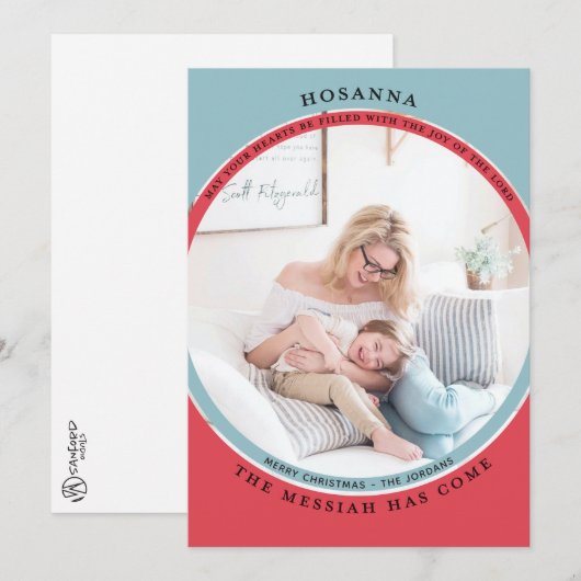 Hosanna-fotokaart Kaart (Voorkant / Achterkant)