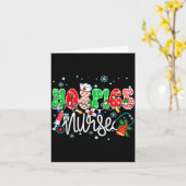 Hosce Nurse Funny Xmas Light Stethoscope Christmas Kaart (Gele Bloem)