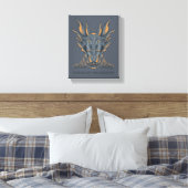 HOSE OF THE DRAGON | Balerion Candle Altar Canvas Afdruk (Insitu (Slaapkamer))