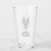 HOSE OF THE DRAGON Balerion Skull Diamond Crest Glas (Achterkant)