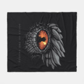 HOSE OF THE DRAGON Dragon's Eye Iron Throne Fleece Deken (Voorkant (Horizontaal))
