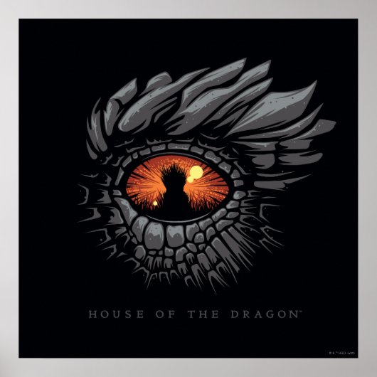 HOSE OF THE DRAGON Dragon's Eye Iron Throne Poster (Voorkant)