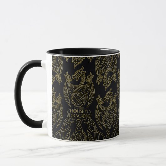 HOSE OF THE DRAGON Gold Filigree Dragon Pattern Mok (Links)