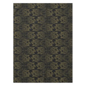 HOSE OF THE DRAGON Gold Filigree Dragon Pattern Tafelkleed (Voorkant)