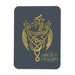 HOSE OF THE DRAGON Golden Filigree Dragon Crest Magneet