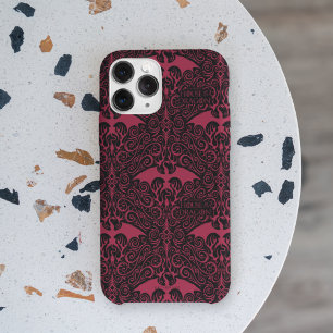 HOSE OF THE DRAGON Red Dragon Filigree Pattern iPhone 13 Pro Hoesje