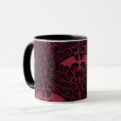 HOSE OF THE DRAGON Red Dragon Filigree Pattern Mok (Voorkant links)