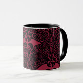 HOSE OF THE DRAGON Red Dragon Filigree Pattern Mok (Voorkant rechts)