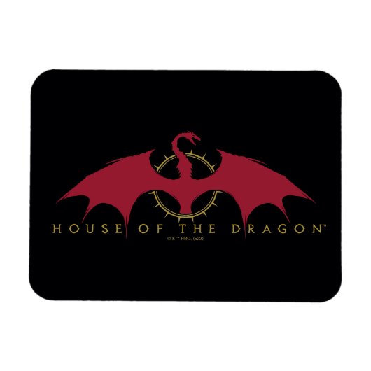 HOSE OF THE DRAGON Red Dragon Graphic Magneet (Horizontaal)