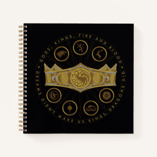 HOSE OF THE DRAGON Seven Kingdoms Crown Graphic Notitieboek
