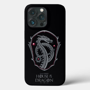 HOSE OF THE DRAGON Silver Dragon Crest iPhone 13 Pro Hoesje