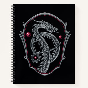 HOSE OF THE DRAGON Silver Dragon Crest Notitieboek