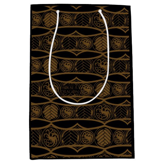 HOSE OF THE DRAGON | Targaryen Stripe Pattern Medium Cadeauzakje (Voorkant)