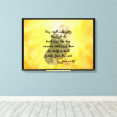 Hosea 11:10 Bijbelverse Scripture Canvas Wall Art Afdruk (Insitu (Houten vloer))