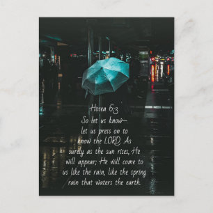 Hosea 6:3 Laat ons verder om de Heer te kennen, Bi Briefkaart