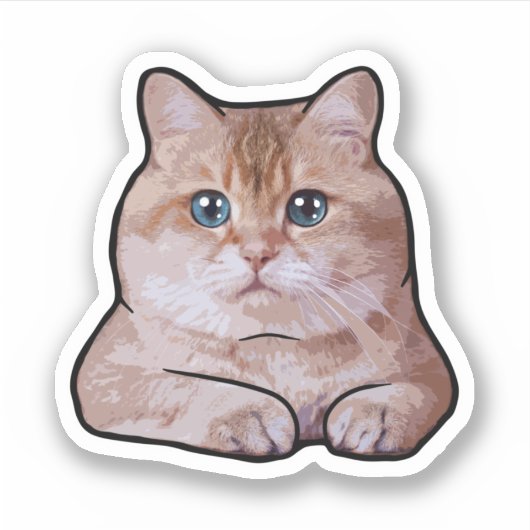 Hosico Cat Sticker (Voorkant)