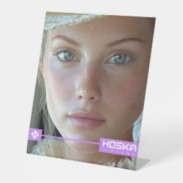 HOSKA RECLAMEBORD MET VOETSTUK