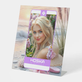 HOSKA RECLAMEBORD MET VOETSTUK