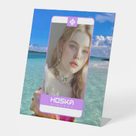 HOSKA RECLAMEBORD MET VOETSTUK