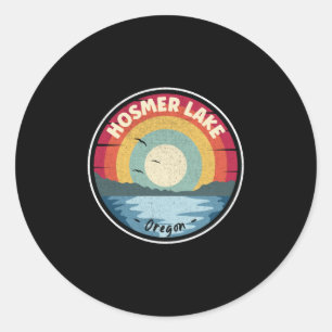 Hosmer Lake Oregon Colorful Scene Ronde Sticker
