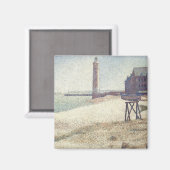 Hospice and Lighthouse, Honfleur van Georges Seura Magneet (Voorkant / Achterkant)