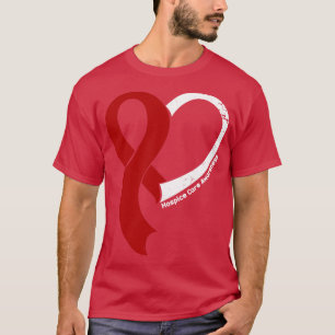 Hospice Care Awareness Hope Love Heart Ribbon Hap T-shirt