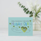 Hospice CNA Green Hearts Briefkaart (Staand voorkant)