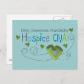 Hospice CNA Green Hearts Briefkaart (Voorkant / Achterkant)