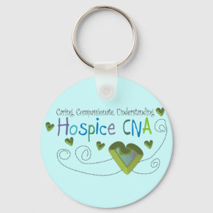 Hospice CNA Green Hearts Sleutelhanger