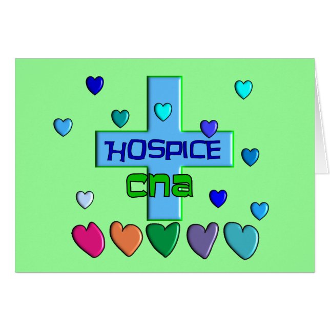 Hospice CNA Multi Hearts Design (Voorkant Horizontaal)
