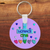 Hospice CNA Multi Hearts Design Sleutelhanger (Voorkant)