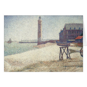 Hospice en vuurtoren, Honfleur door Georges Seurat