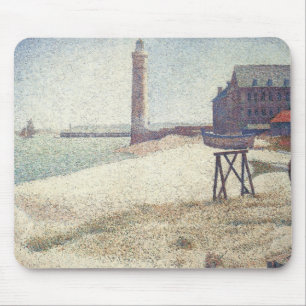 Hospice en vuurtoren, Honfleur door Georges Seurat Muismat