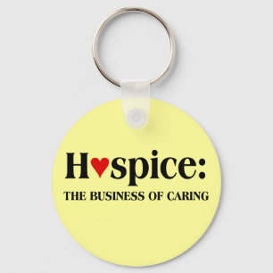 Hospice is een zaak van zorg voor anderen sleutelhanger