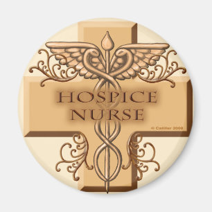 Hospice Nurse Caduceus Magneet