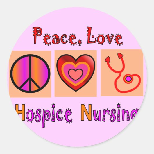 Hospice Nurse Gifts Ronde Sticker (Voorkant)
