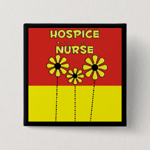 Hospice Nurse Gifts Vierkante Button 5,1 Cm