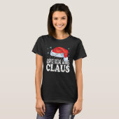 Hospice Social Worker Claus Christmas Matching Co T-shirt (Voorkant volledig)