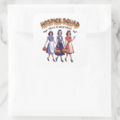 Hospice Squad Halloween For Nurse Vierkante Sticker (Tas)