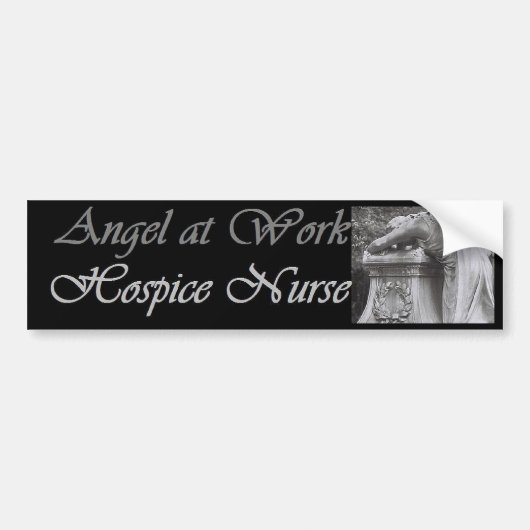 Hospice-verpleegengel Bumpersticker (Voorkant)