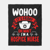 Hospice Verpleegkundige Squad Stethoscoop Hospice Fleece Deken (Voorkant)