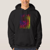 Hospice Verpleegkundige US vlag Palliatieve Verple Hoodie (Voorkant)
