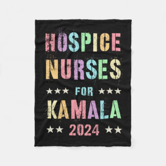 Hospice verpleegkundigen voor Kamala Harris 2024 z Fleece Deken