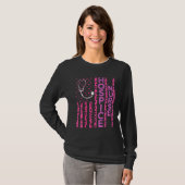 Hospice Verpleegster Leopard Print Roze Amerikaans T-shirt (Voorkant volledig)