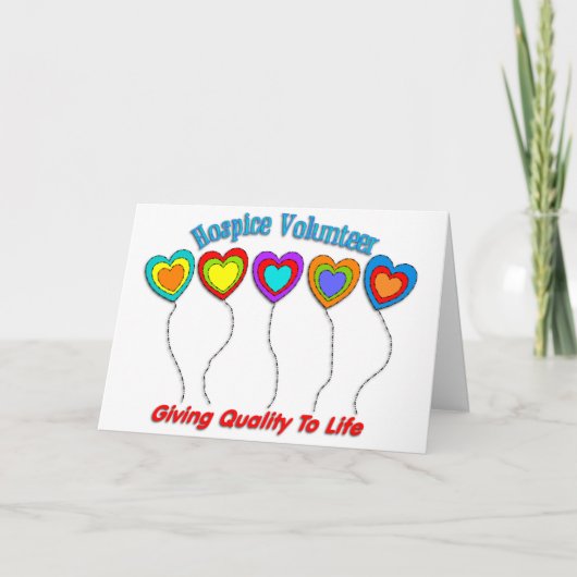 Hospice Volunteer Kaart (Voorkant)