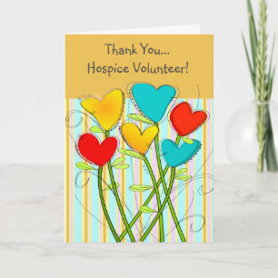 Hospice Volunteer Thank You Card Bedankkaart